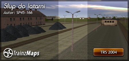 Słup do lamp (zdemontowana sieć)