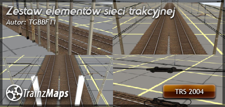 Zestaw elementów sieci trakcyjnej