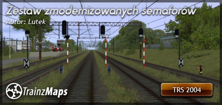 Zestaw zmodernizowanych semaforów świetlnych